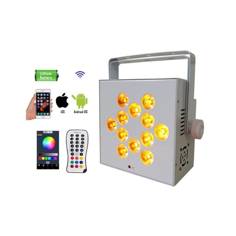 Đèn LED không dây chạy bằng pin BY-842W 12 đèn led 4in1/5in1/6in1 