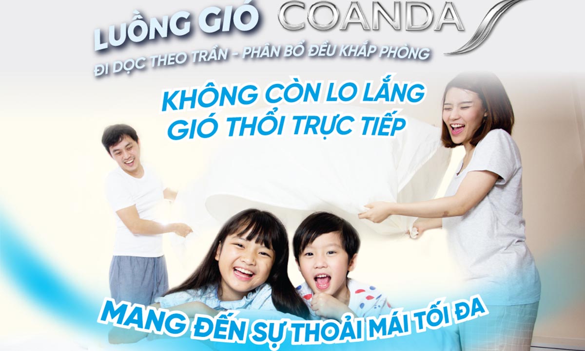 Luồng gió Coanda - Phân bổ khí lạnh đồng đều