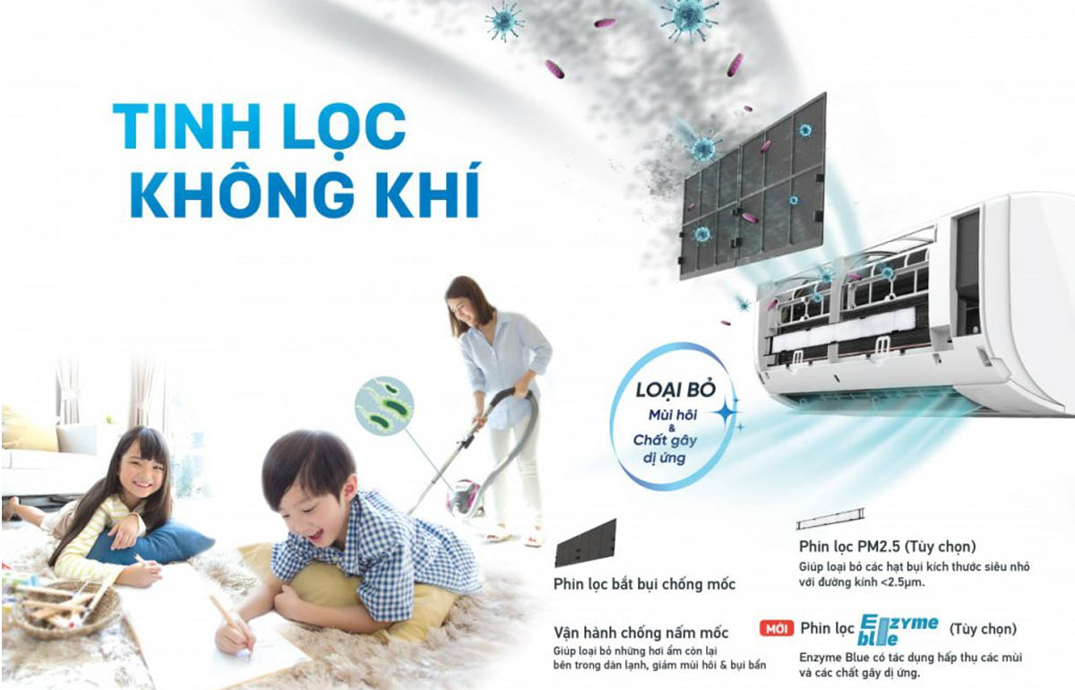 Phin lọc Enzyme và PM 2.5 của FTHF25VAVMV