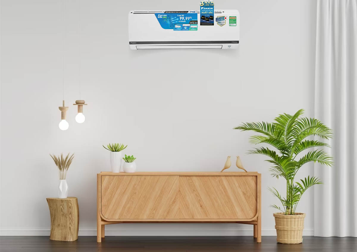 Máy lạnh Daikin Inverter 1 HP FTKY25WMVMV/RKY25WMVMV có thiết kế hiện đại và tinh tế