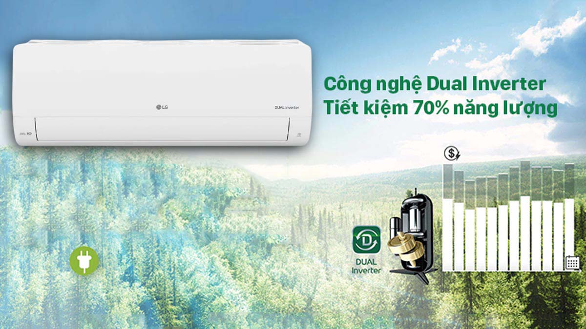 Công nghệ Dual Inverter tiết kiệm điện năng hiệu quả