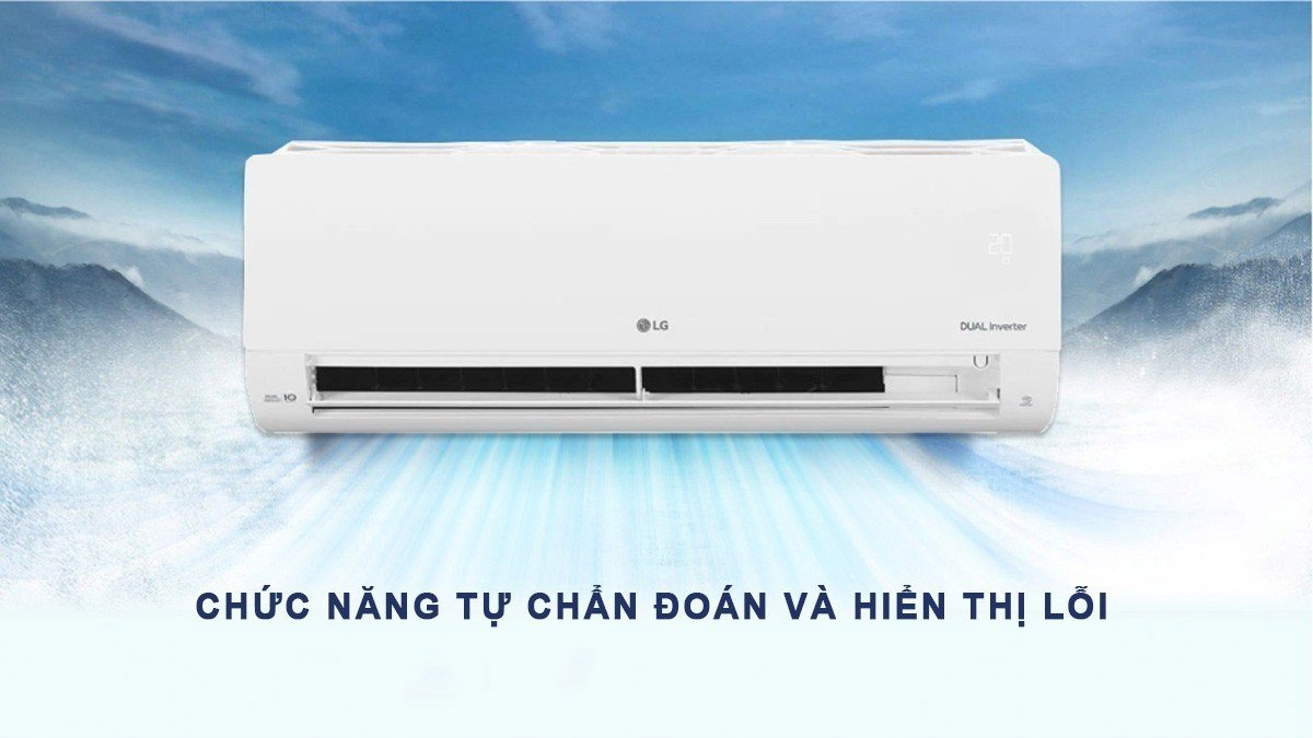 Tính năng tự chẩn đoán và hiển thị lỗi của máy lạnh LG Inverter B10END