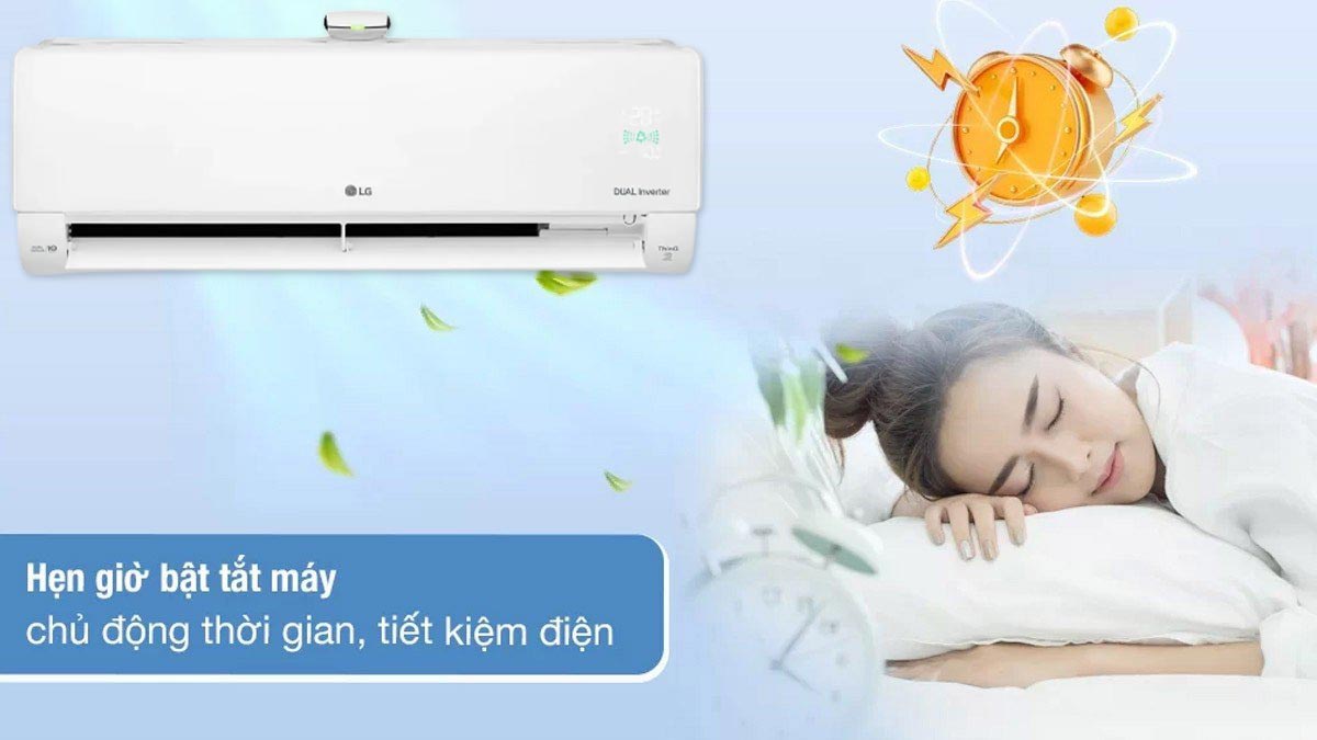Chế độ hẹn giờ giúp người dùng linh hoạt trong việc bật hay tắt máy lạnh