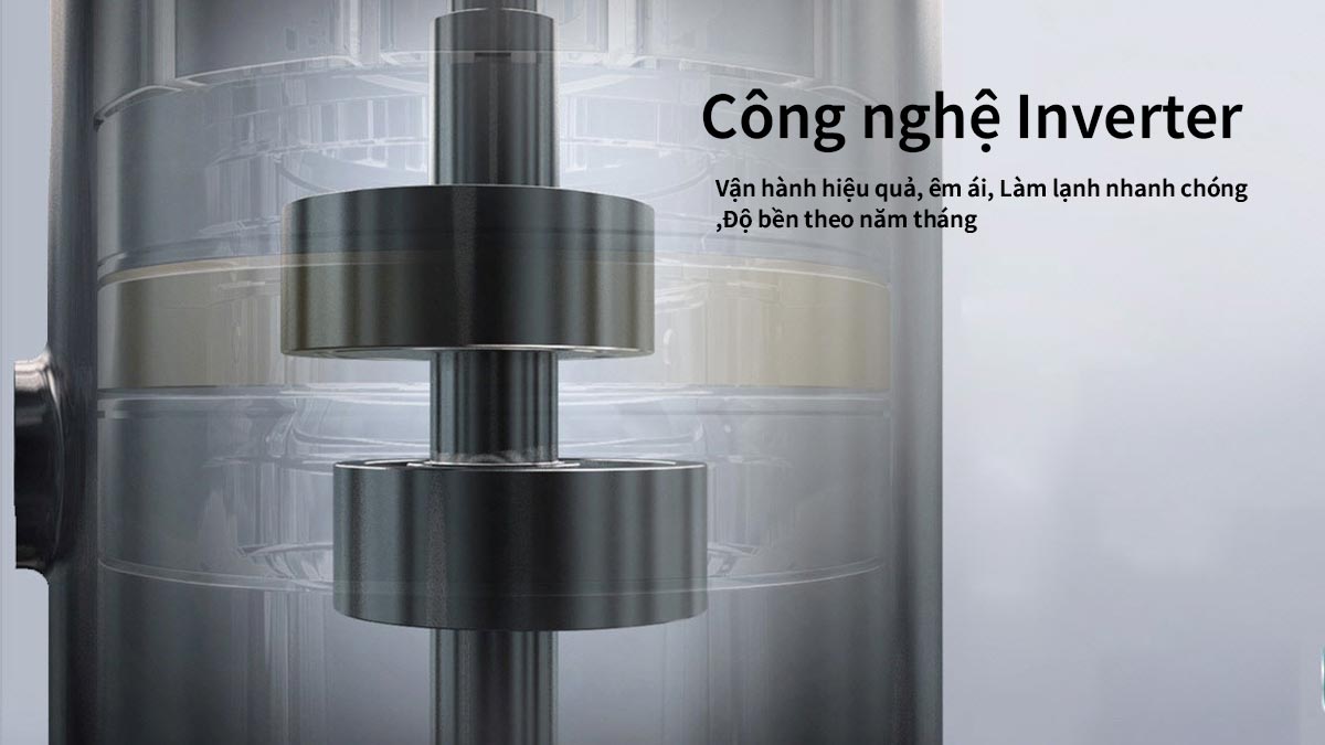 Công nghệ Inverter giúp máy lạnh LG vận hành hiệu quả, êm ái và bền bỉ theo năm tháng