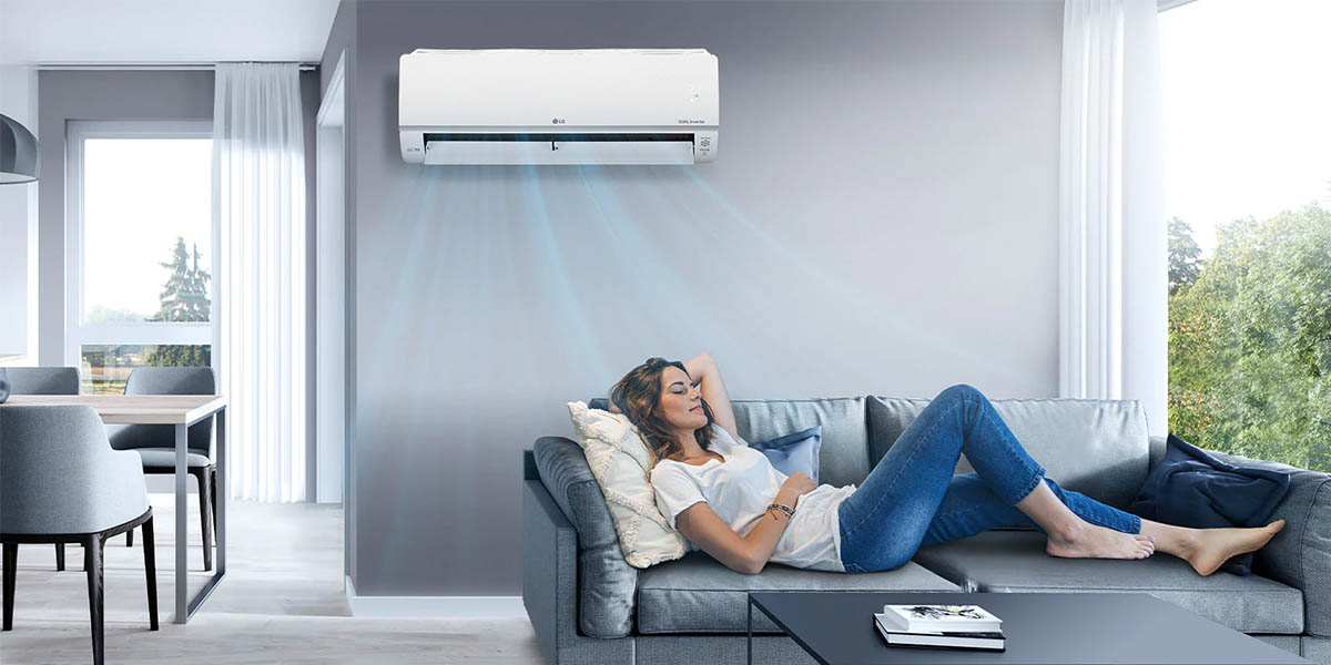 Máy lạnh LG Inverter 1 Hp V10API1 có thiết kế hiện đại, bền bỉ