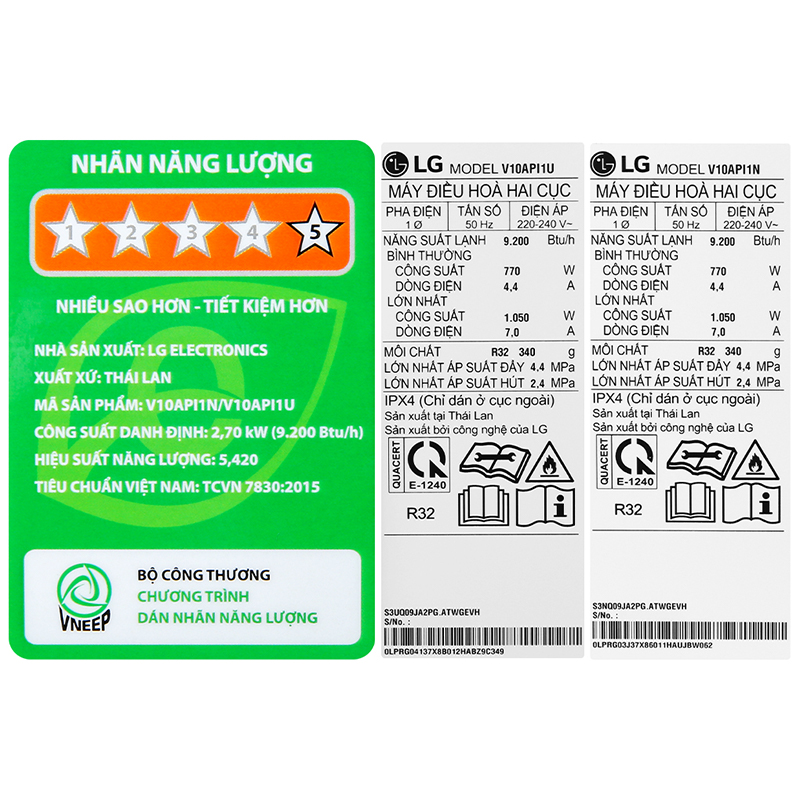 Máy lạnh LG Inverter 1 HP V10API1 
