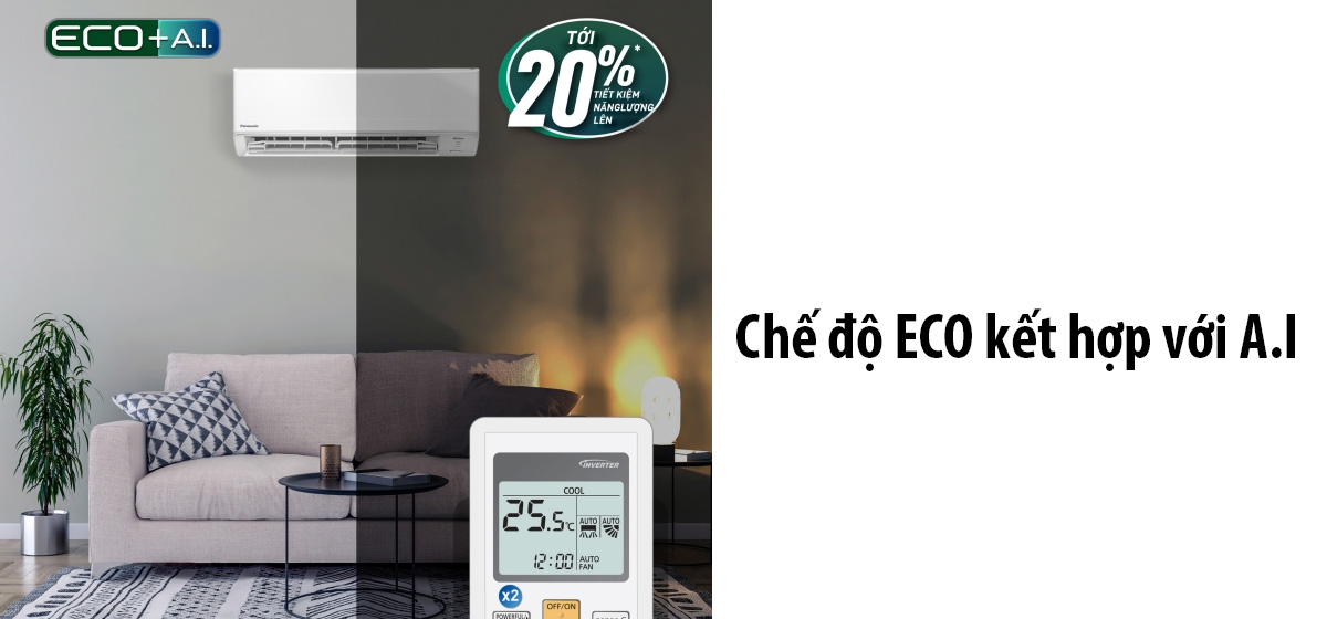 Công nghệ trí tuệ nhân tọa Eco kết hợp AI siêu tiết kiệm điện năng