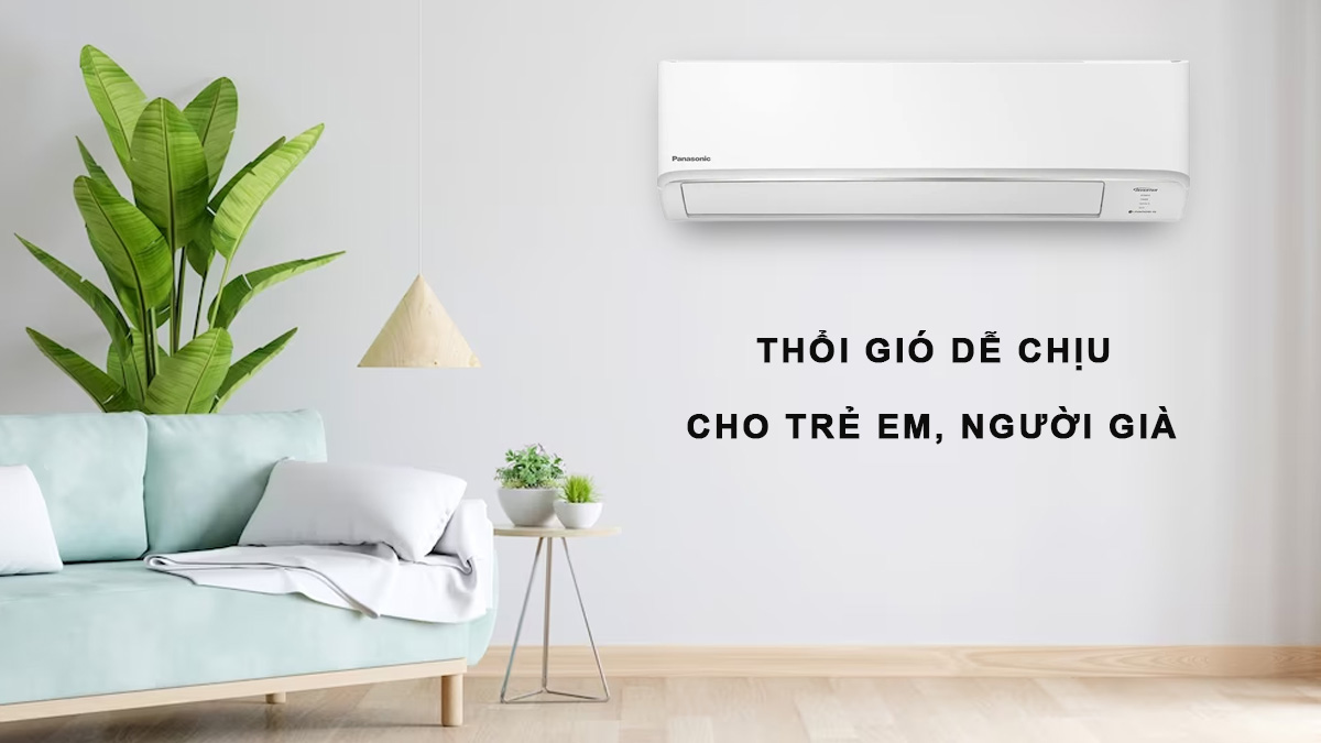 CU/CS-YZ9WKH-8 có cơ chế thổi gió dễ chịu cho trẻ em, người già