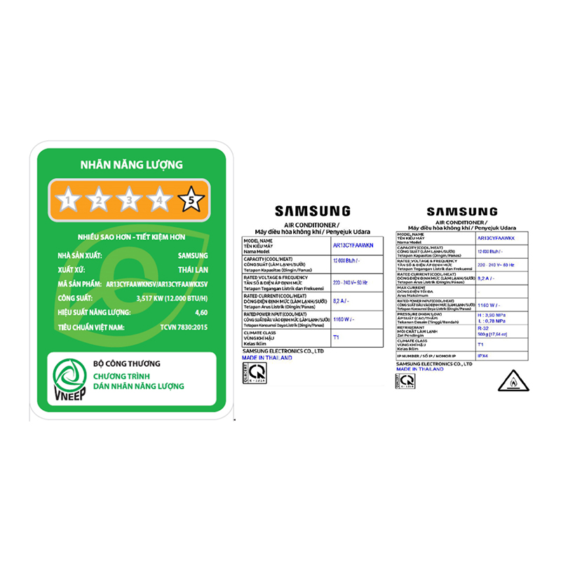 Máy lạnh Samsung Inverter 1.5 HP AR13CYFAAWKNSV