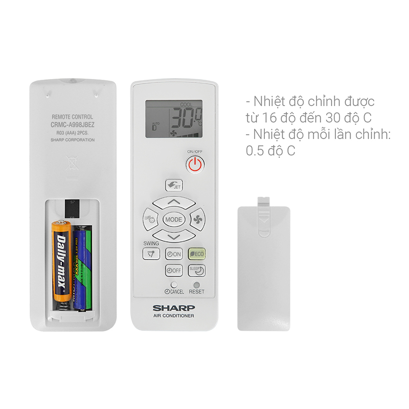Máy lạnh Sharp Inverter 1 HP AH-X10ZEW
