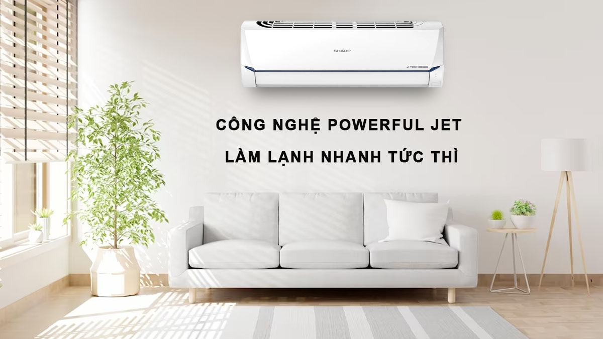 Công nghệ làm lạnh nhanh Powerful Jet của AH-X9XEW