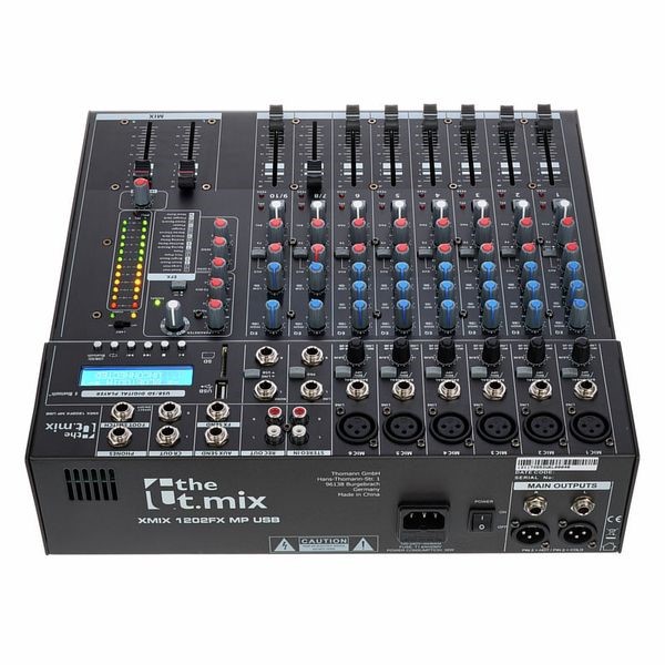 Mixer The T.mix xmix 1202 FXMP USB Case Bundle